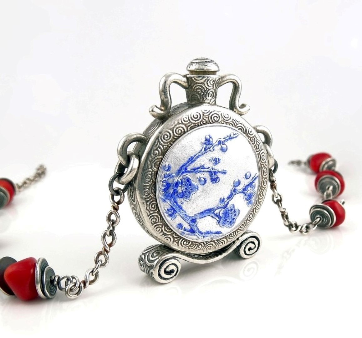 Chinoiserie Dreaming_with stopper and stand_Joy Funnell (Large cropped 2) (Large)
